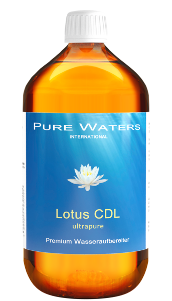Lotus CDL ultrapure 0,3% in der 1.000ml Braunglasflasche. Patentiertes Herstellungsverfahren gewährleistet höchste Reinheit ohne Fremdstoffe